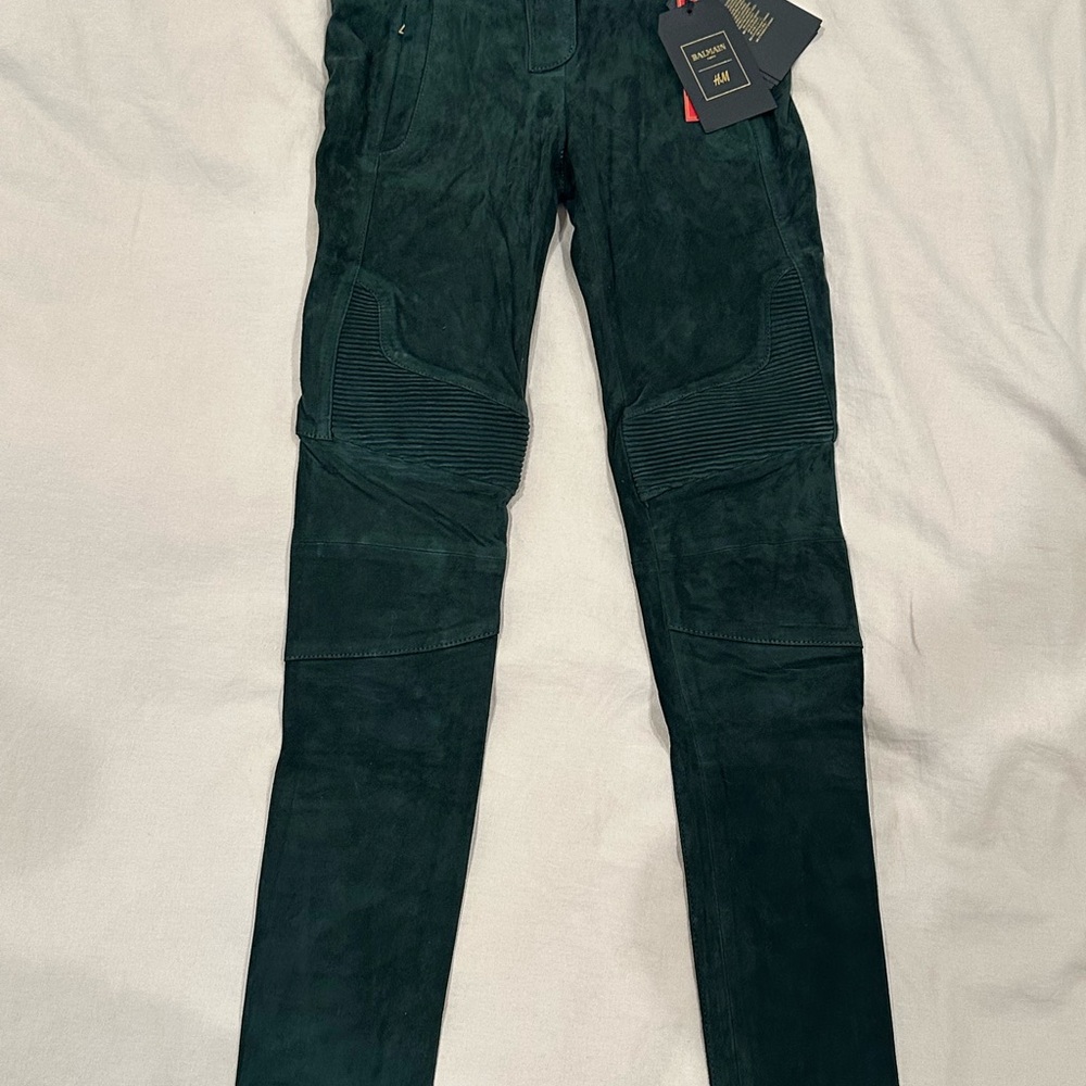 Balmain x H&M real suede pant